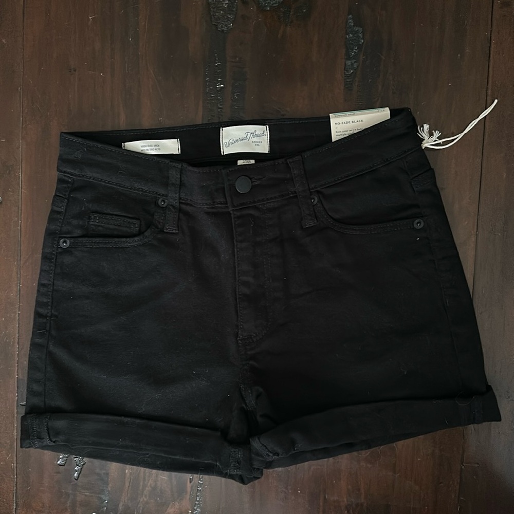 NWT Black Jean shorts